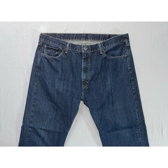 Levi's 505 Regular Straight 5-Pocket 100% Cotton Denim Jeans. Men's 40X30, GUC! - Picture 5 of 9